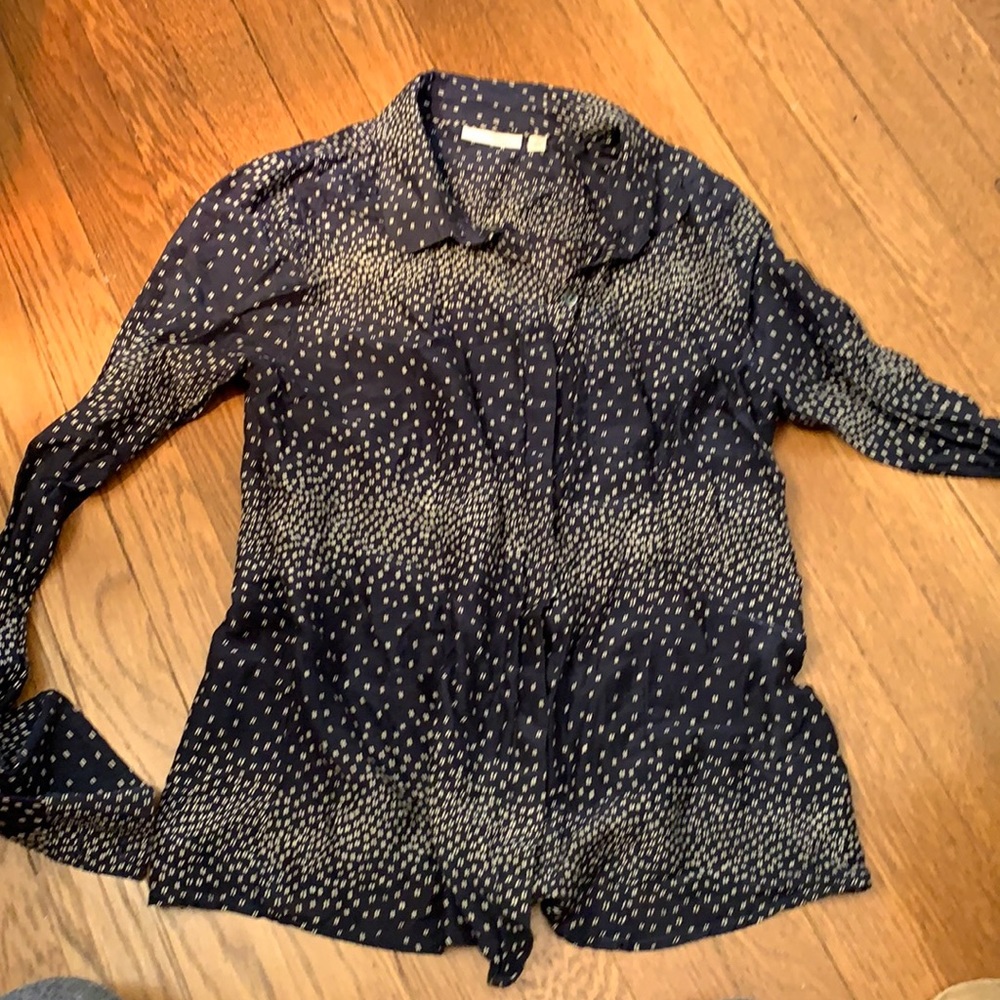 Halogen Button Down Navy Size Small - image 1